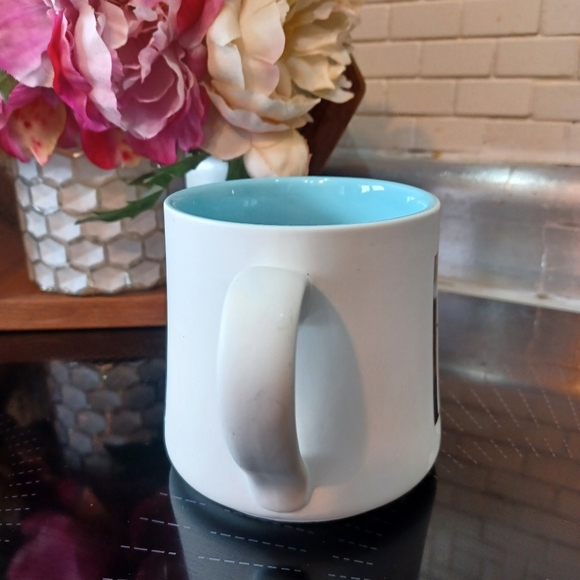 Indigo Monogram B Initial Ceramic Coffee Tea Mug Cup - Picture 2 of 9